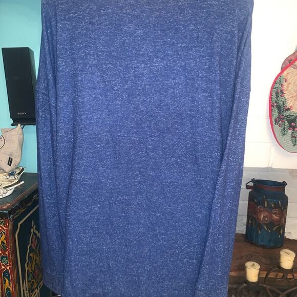 NWT OVERSIZED DENIM BLUE JUMPER SWEATSHIRT "WAKE ME UP WHEN WINTER IS OVER" M - Picture 10 of 10